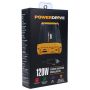 PowerDrive PWD120 120 Watt Power Inverter Slim 12v DC to 110v AC with Outlet and 2 USB Ports
