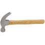 RoadPro 16 Oz Claw Hammer SST-50100 Drop-Forged Steel Head Anti-Vibration Wooden Handle-16 Ounces