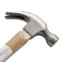 RoadPro 16 Oz Claw Hammer SST-50100 Drop-Forged Steel Head Anti-Vibration Wooden Handle-16 Ounces